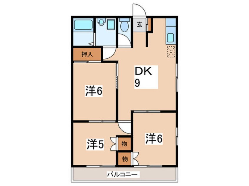 間取図 ドミ－ル石川