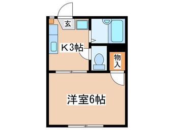 間取図 アム－ル玉川学園Ｂ