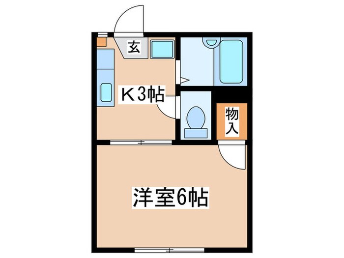 間取り図 アム－ル玉川学園Ｂ