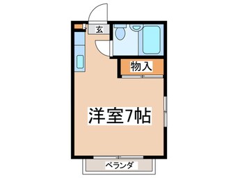 間取図 アム－ル玉川学園Ｂ