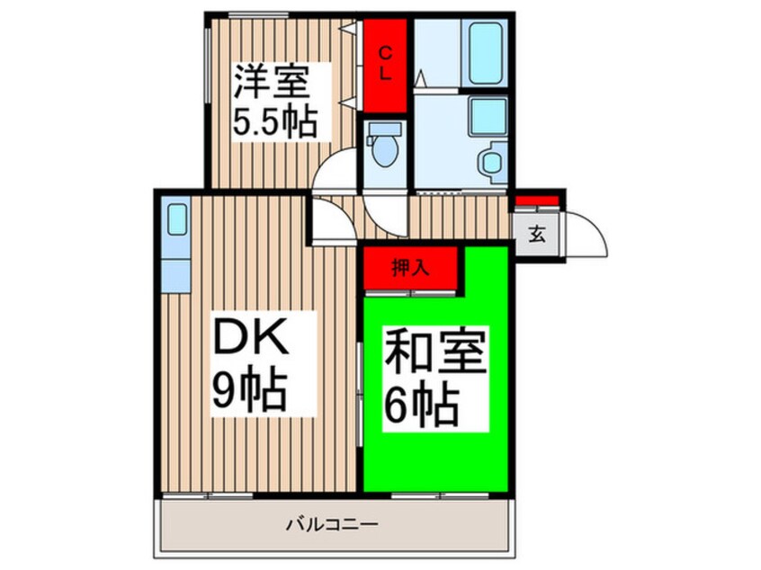 間取図 稲荷山パ－クハイツ