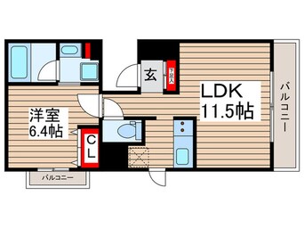 間取図 パ－クアクシス押上