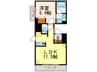 パ－クアクシス押上 1LDKの間取り