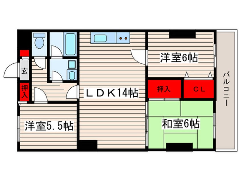 間取図 シャトーモーリス