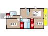 Blossom 2LDKの間取り