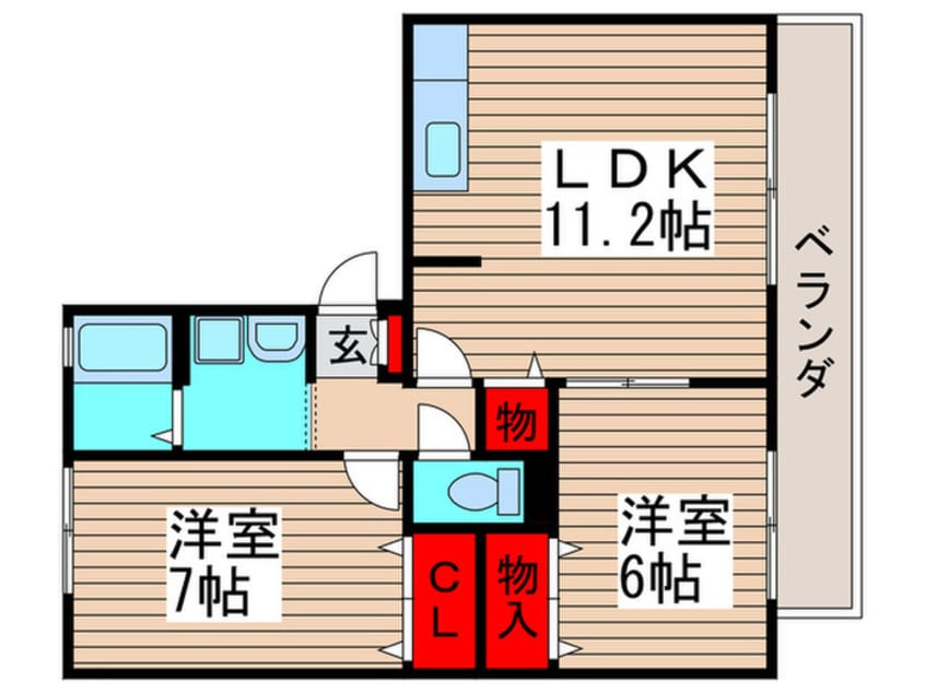 間取図 キャロルステ－ジＩＳＨＩＩ