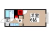第３アローハイツ 1Kの間取り