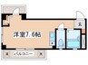 桜台サチパレス 1Rの間取り