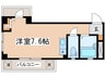 桜台サチパレス 1Rの間取り