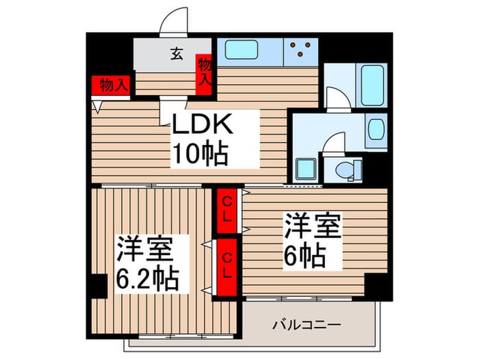 間取り図 ﾗｲｵﾝｽﾞﾏﾝｼｮﾝ川口（603）