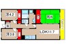 鎌取セントラルマンション 3LDKの間取り