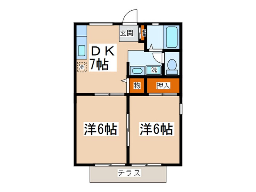 間取図 ハイツ国分