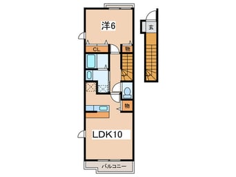 間取図 プラシ－ド湘南