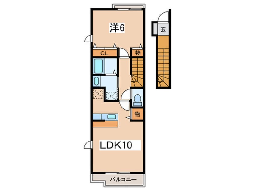 間取図 プラシ－ド湘南