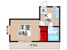 芝マナ―ハウス 1Kの間取り