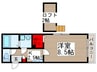 コンフォルタ清瀬 1Kの間取り