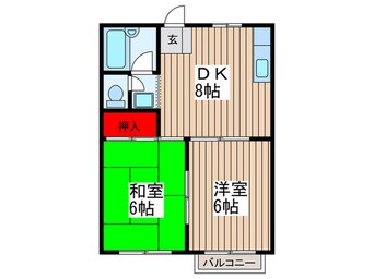 間取図 皇山町ハイツ