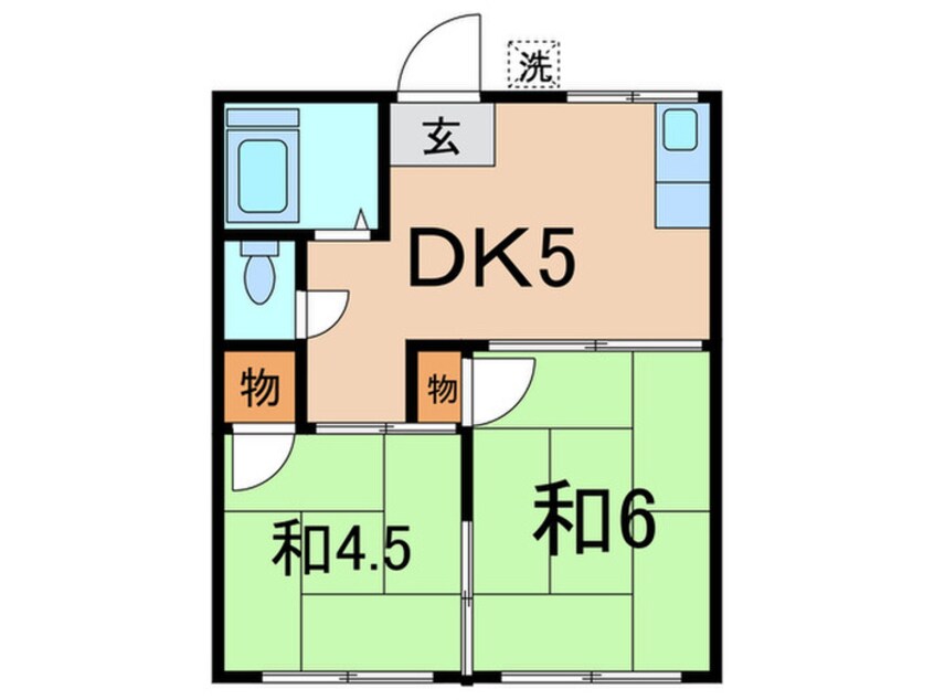 間取図 第２グリ－ンハウス