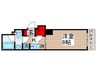 アネーロ銀座 1Kの間取り