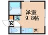プリエールアンジェ 1Rの間取り