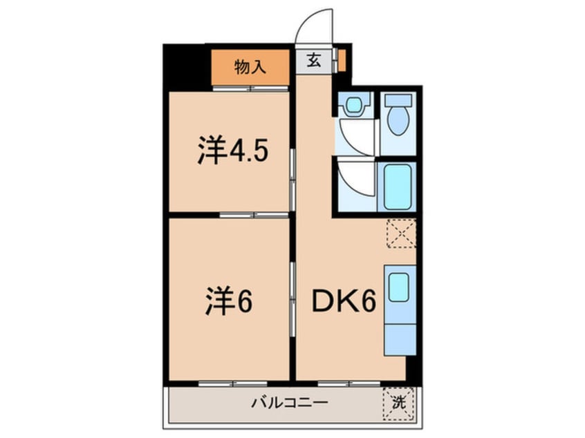 間取図 ｾﾌﾞﾝｽﾀｰﾏﾝｼｮﾝ川崎大師(813)
