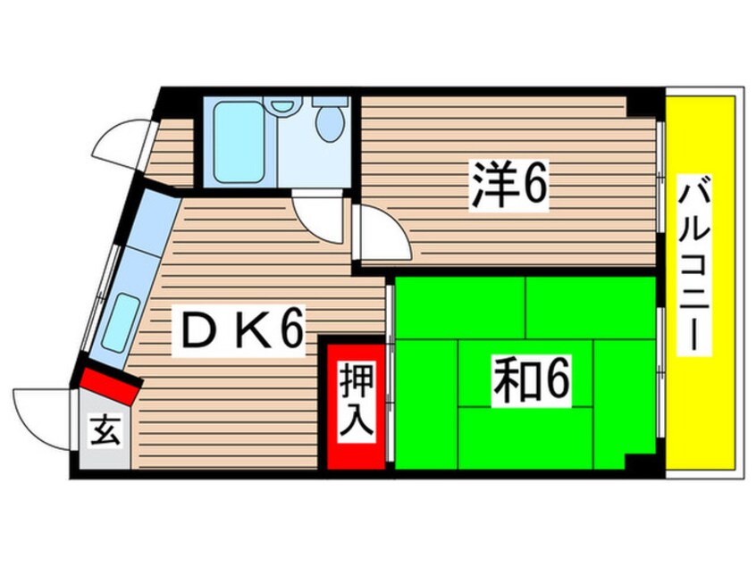 間取図 ラフレ水沢