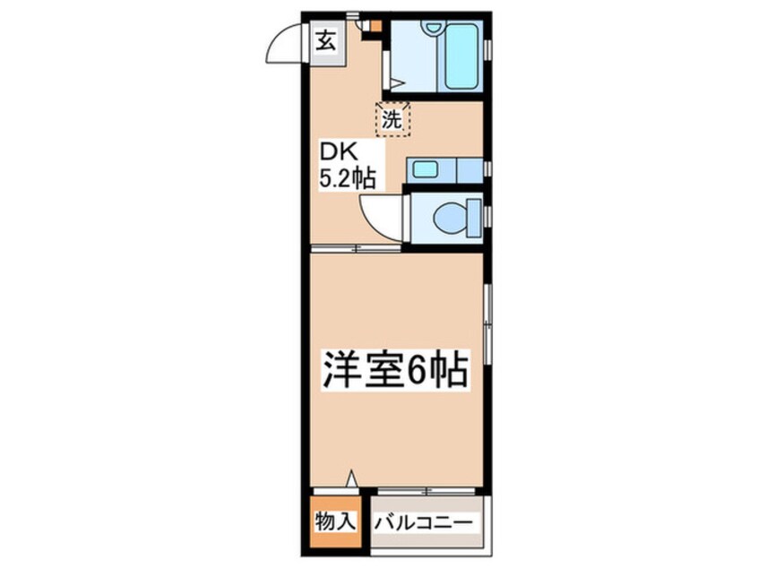 間取図 ブルーハイムＰａｒｔ５