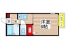 アルテール幕張 1Kの間取り