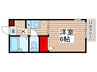 アルテール幕張 1Kの間取り