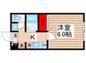 Luxe松戸 1Kの間取り
