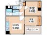 インテックスビル 2LDKの間取り