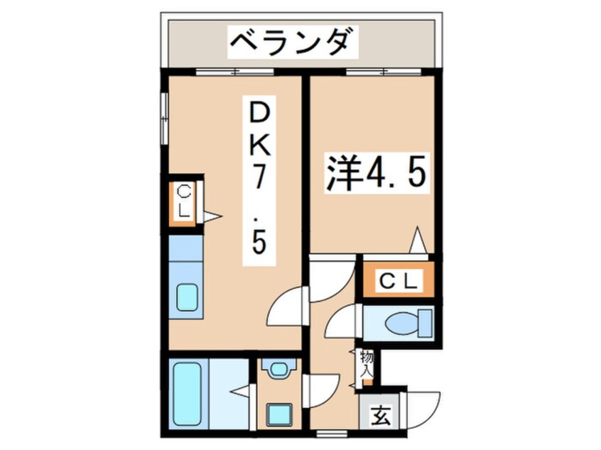 間取図 第１３鈴木ﾋﾞﾙ