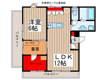 間取図 ツインセピア