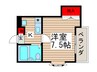 プランタン　ビル 1Kの間取り
