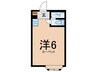 キタハイム 1Rの間取り