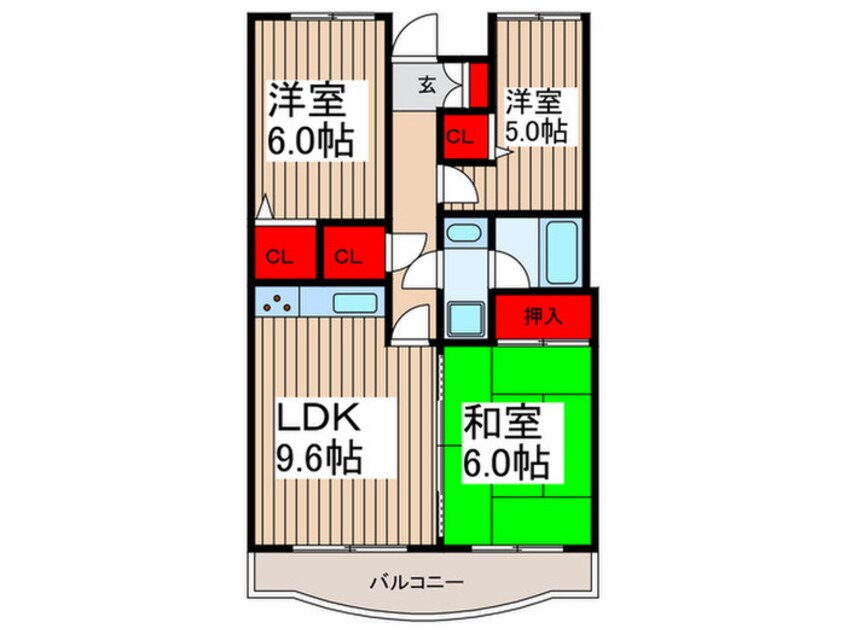 間取図 東川口ガーデンプラザ参番館