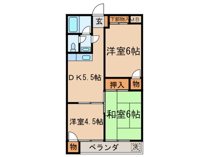 間取り図 ロイヤルハイム  カト－  Ⅱ