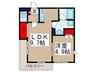 Bonheur戸田 1LDKの間取り