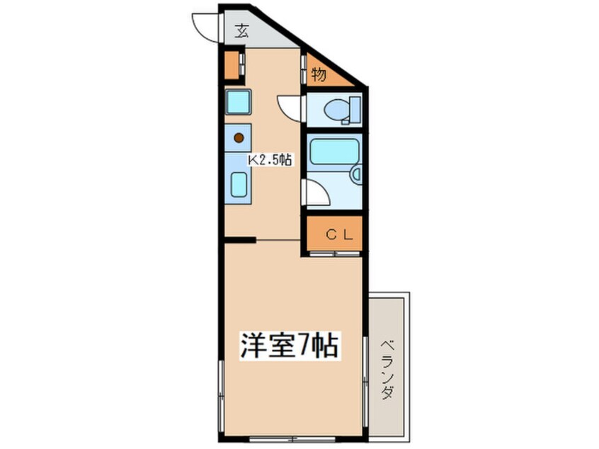 間取図 モアイ経堂アナケナ