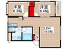 プルミエプラース 2LDKの間取り
