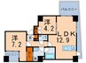 エルスタンザ文京白山 2LDKの間取り