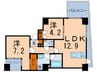 エルスタンザ文京白山 2LDKの間取り