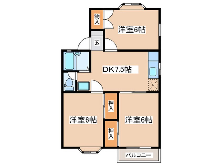 間取図 スリ－ウッド