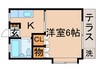 ヌ－ベル金町 1Kの間取り
