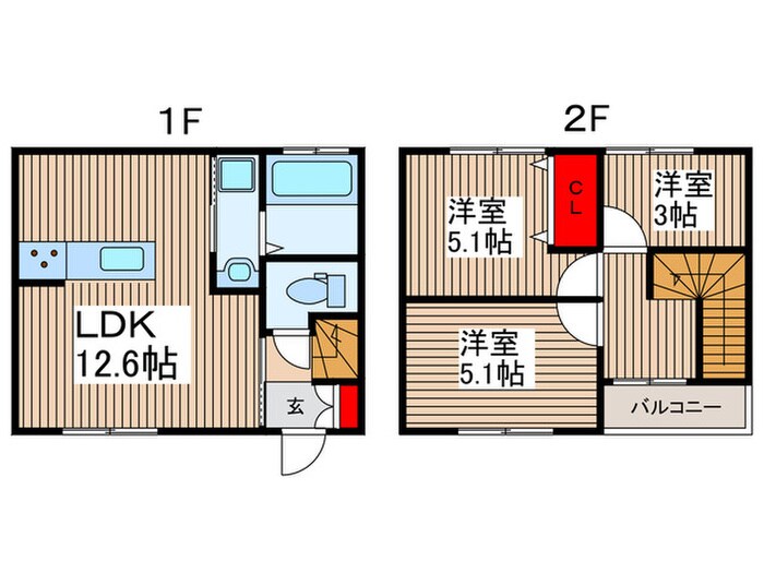 間取り図 ヴィレッジマウンテンＢ