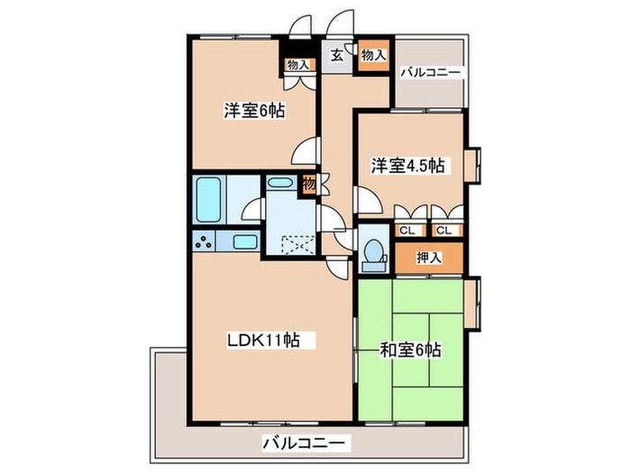 間取り図 戸塚ウエスト・ウッド