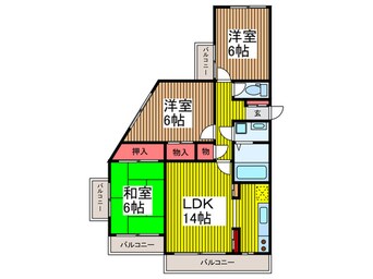 間取図 ＥＮＯＵﾏﾝｼｮﾝ