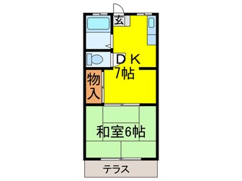 間取図 昌栄コ－ポ