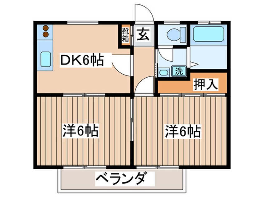 間取図 サンライズ杉久保２