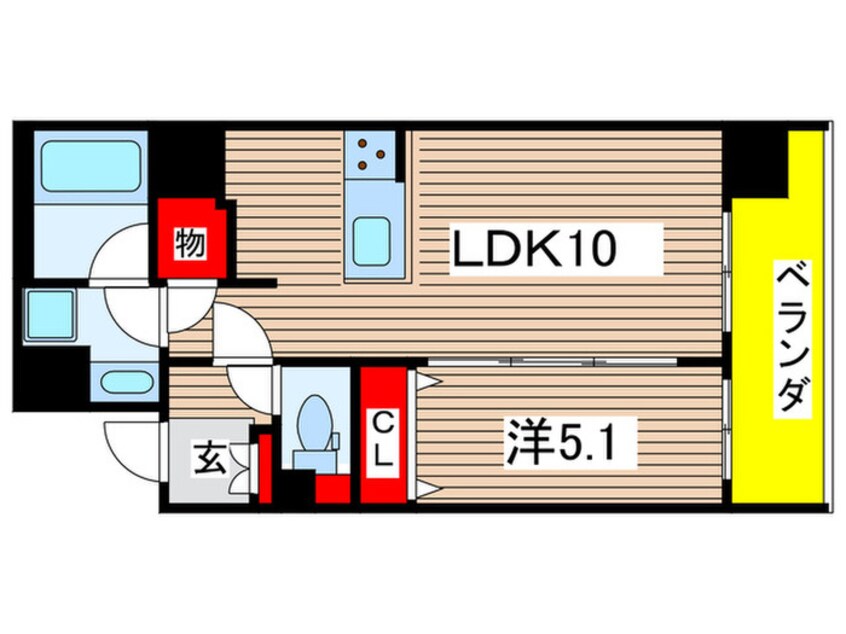 間取図 ALTERNA菊川Ⅱ